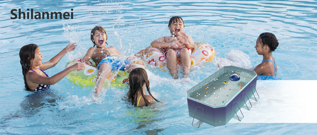 2.6m-3m Foldable Pool Non-Inflatable Kids and Adults Outdoor Swimming Pool Summer Water Party Large Swimming Pool Family Pool