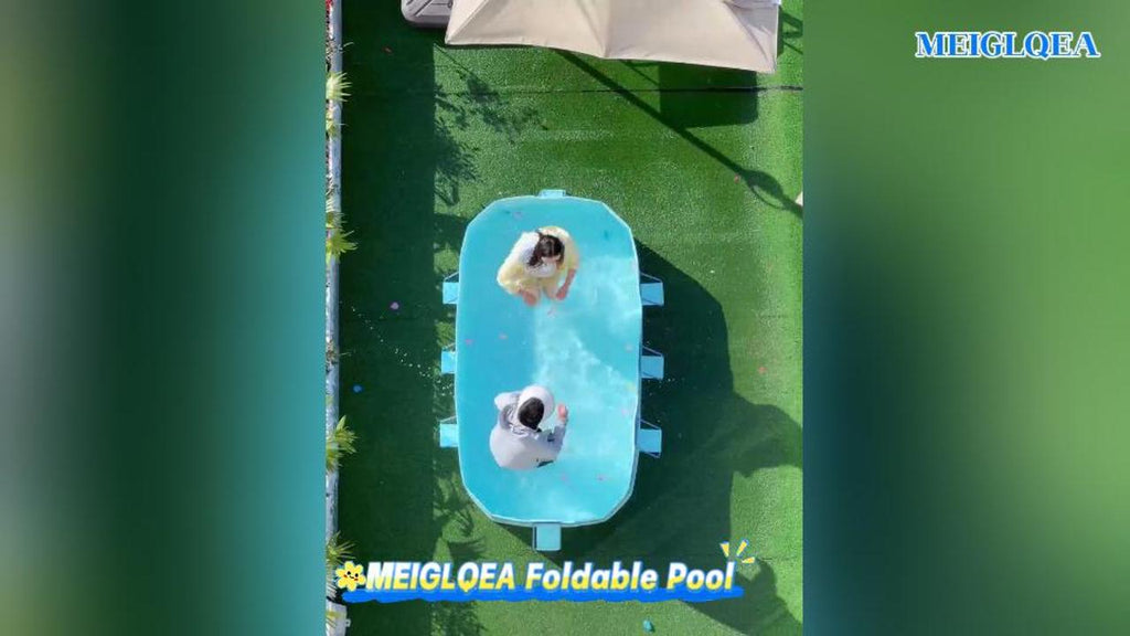 2.6m-3m Foldable Pool Non-Inflatable Kids and Adults Outdoor Swimming Pool Summer Water Party Large Swimming Pool Family Pool