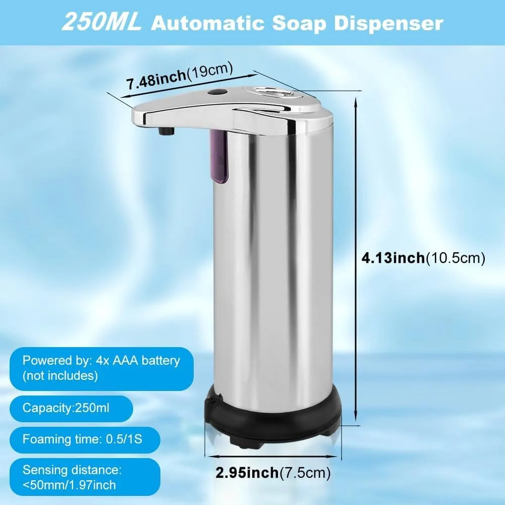 Automatic Soap Dispenser Touchless Infrared Sensor Liquid Hand Soap Dispenser With Adjustable Levels For Bathroom Kitchen