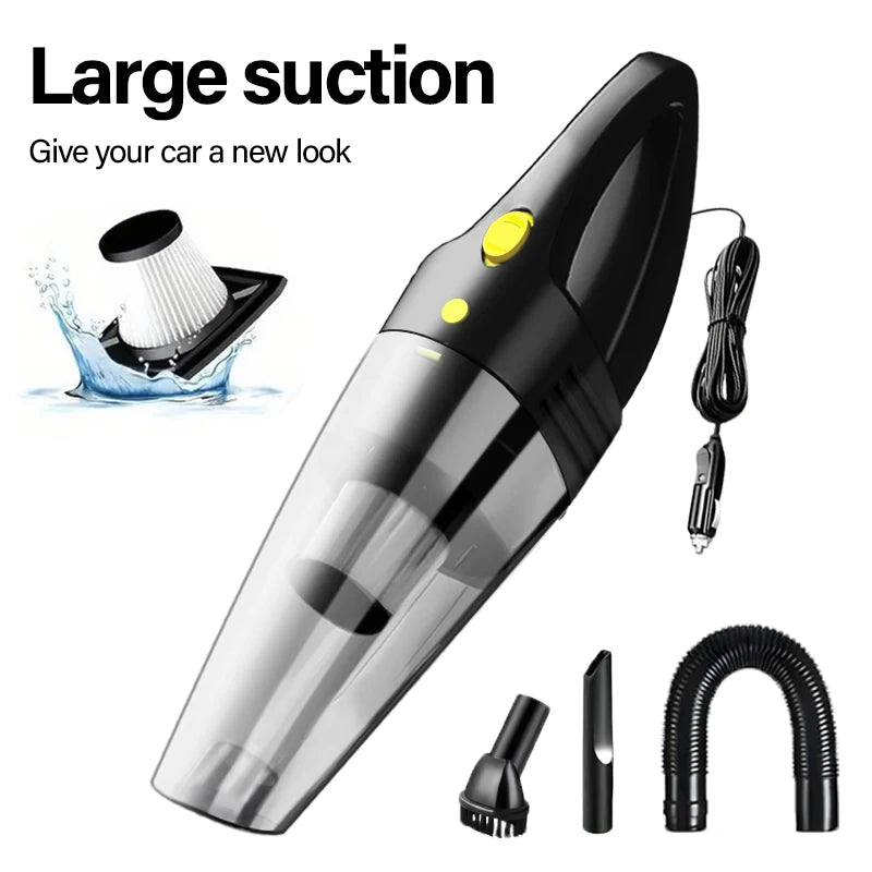 The car portable vacuum cleaner can absorb all kinds of garbage such as dust and food residues in the gaps in the car