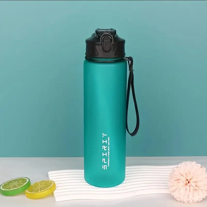 750ML Leak-Proof BPA-Free PC Sports Water Bottle with Straw & Handle, Insulated Design, Perfect for Fitness, Camping