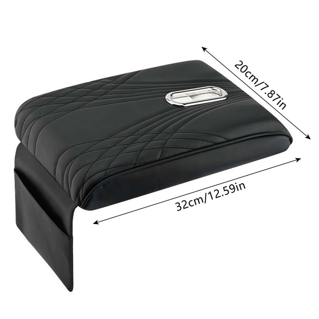 Armrest Cushion Car Seat Cover Universal Arm Rest Cushion with Pocket and Tissue Box Suitable for Truck SUV Van