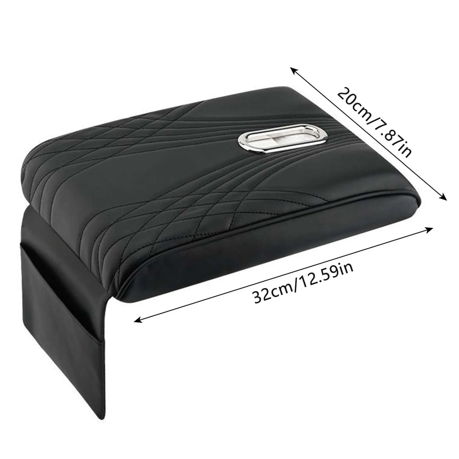 Armrest Cushion Car Seat Cover Universal Arm Rest Cushion with Pocket and Tissue Box Suitable for Truck SUV Van