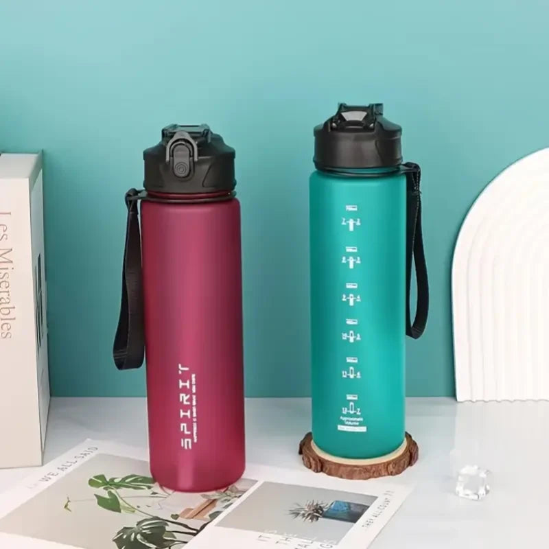 750ML Leak-Proof BPA-Free PC Sports Water Bottle with Straw & Handle, Insulated Design, Perfect for Fitness, Camping