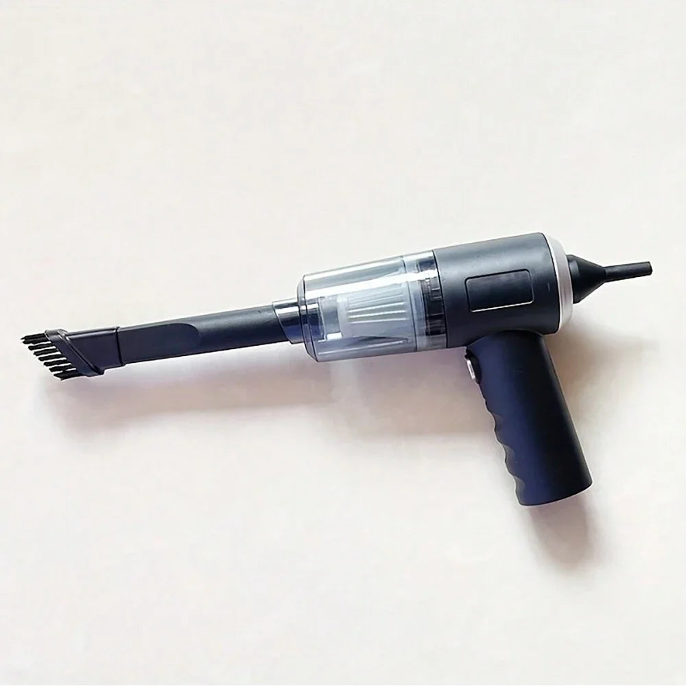 1pc Wireless Vacuum Cleaner Dual Use for Home and Car 120W High Power Powerful Vacuum Cleaner Black
