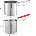 Deep Frying Pot Kitchen Fryer With Strainer Stainless Steel Tempura Fryer Pan Fry Pot Chicken Fried Chicken Cooking Tools