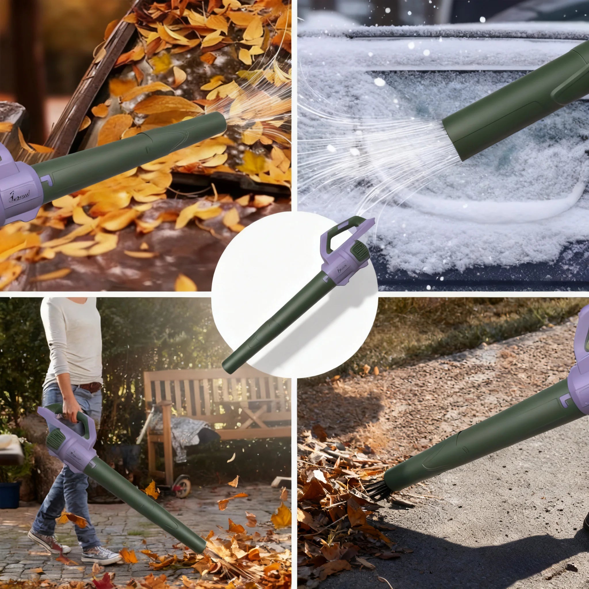Cordless Leaf Blower Compatible with Dewalt 20V Max Battery, 500CFM/150MPH Electric Leaf Blower Cordless, 6 Speed Modes, Battery