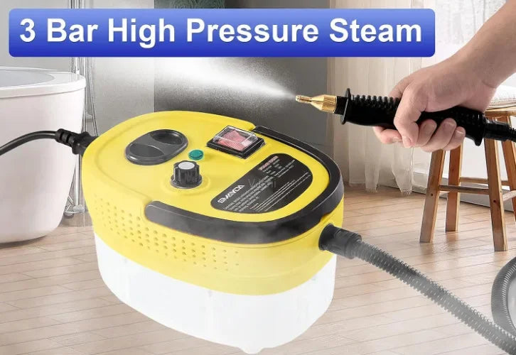 2500W Steam Cleaner High Temperature Pressure Washer Steam Cleaning Machine For Home Air Conditioning Kitchen Hood Car 1200ml