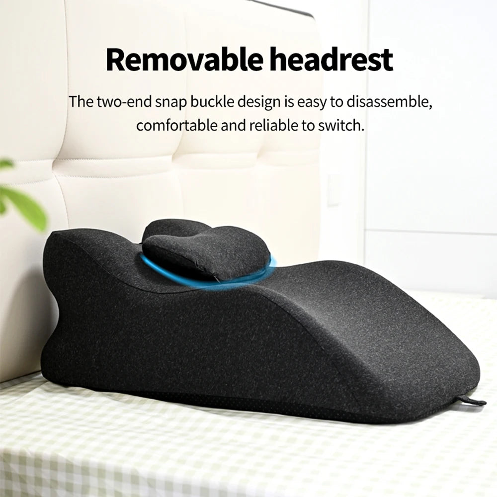 Bed Wedge Pillow for Acid Reflux or Sleeping with New Prone Position Ergonomic Pillow for Reading, Couple's Lying Pillow