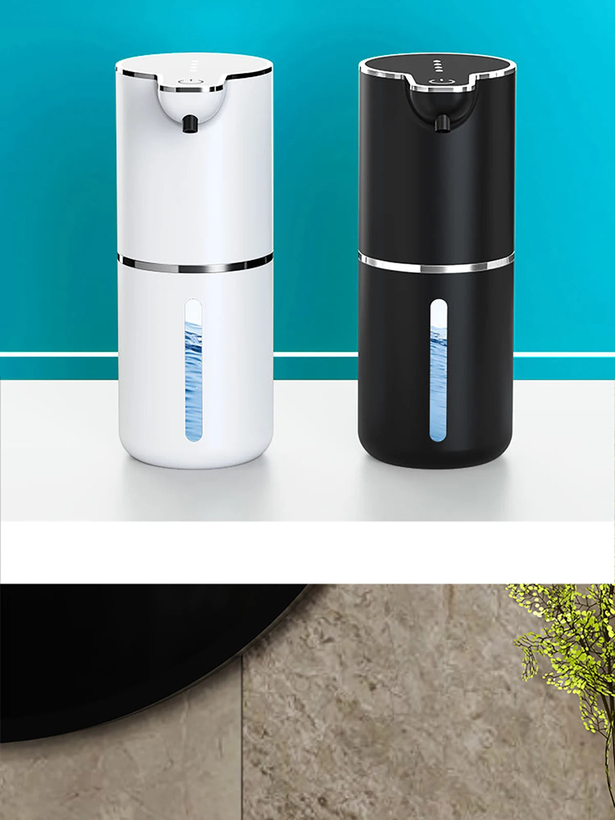 Automatic Soap Dispenser1200mAH IPX5 Waterprrof Smart Dispenser Touchless TypC USB Rechargeable Electric Hand Soap Dispenser