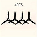 4Pcs Black Anti Slip Triangular Bed Sheet Fixator Adjustable Elastic Straps Tablecloth Holder Mattress Cover Grips