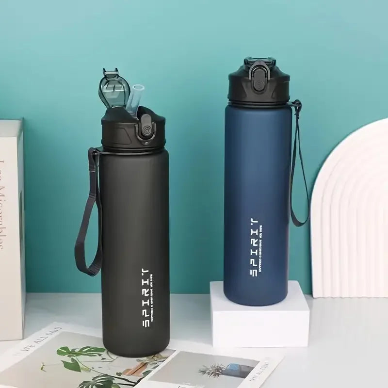 750ML Leak-Proof BPA-Free PC Sports Water Bottle with Straw & Handle, Insulated Design, Perfect for Fitness, Camping
