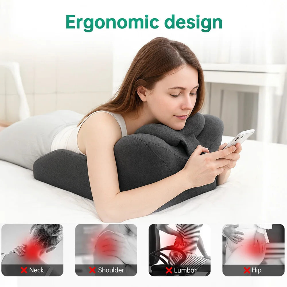 Lie On The Bed Sleeping Pillow Wedge Pillow for Acid Reflux ,Couple's Lying Pillow Prone Position Ergonomic Pillow for Reading