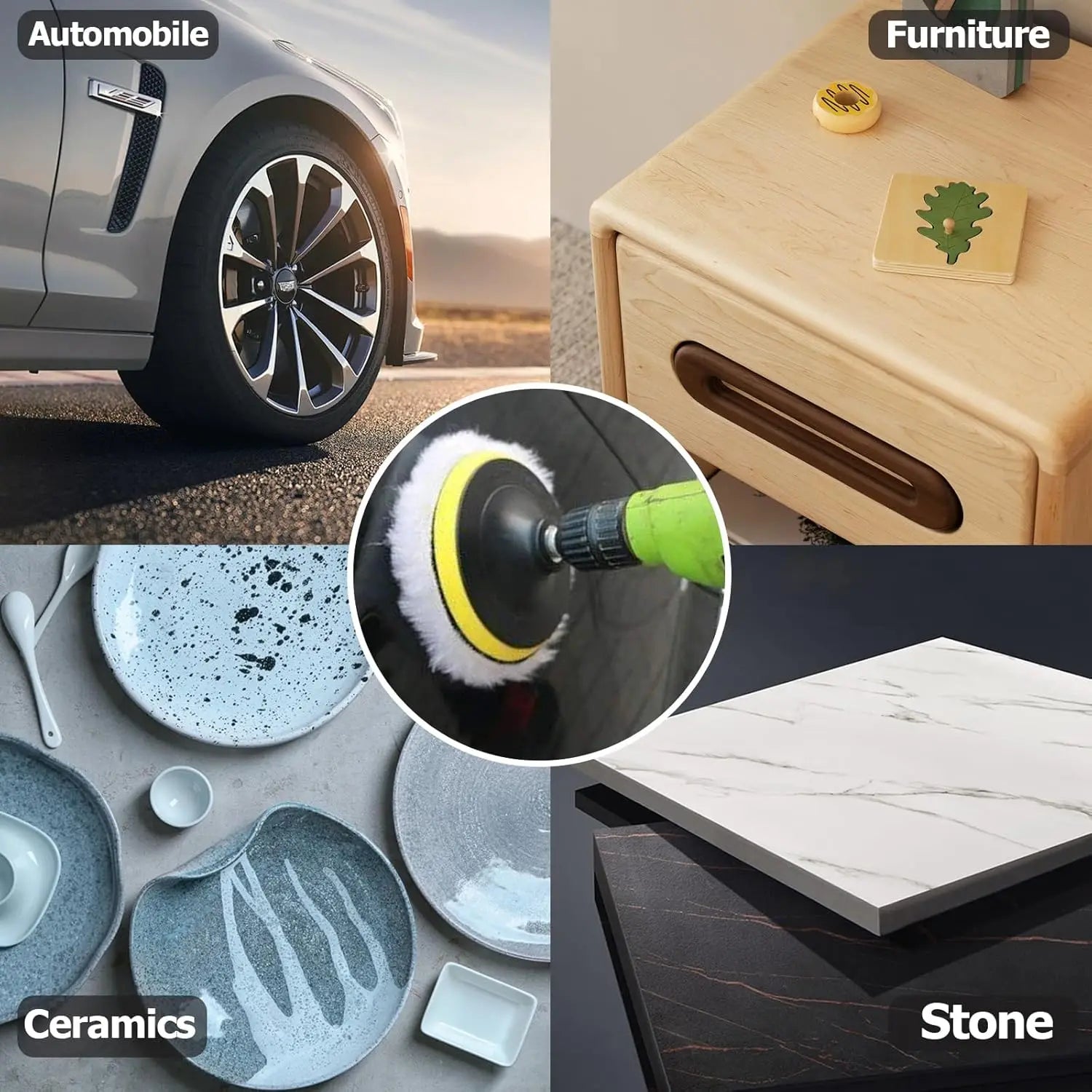 3/4/5/6/7 Inch Polishing Kit Polishing Pad Car Waxing Sponge Disk Wool Wheel Auto Paint Care Polisher Pads for Car Polisher