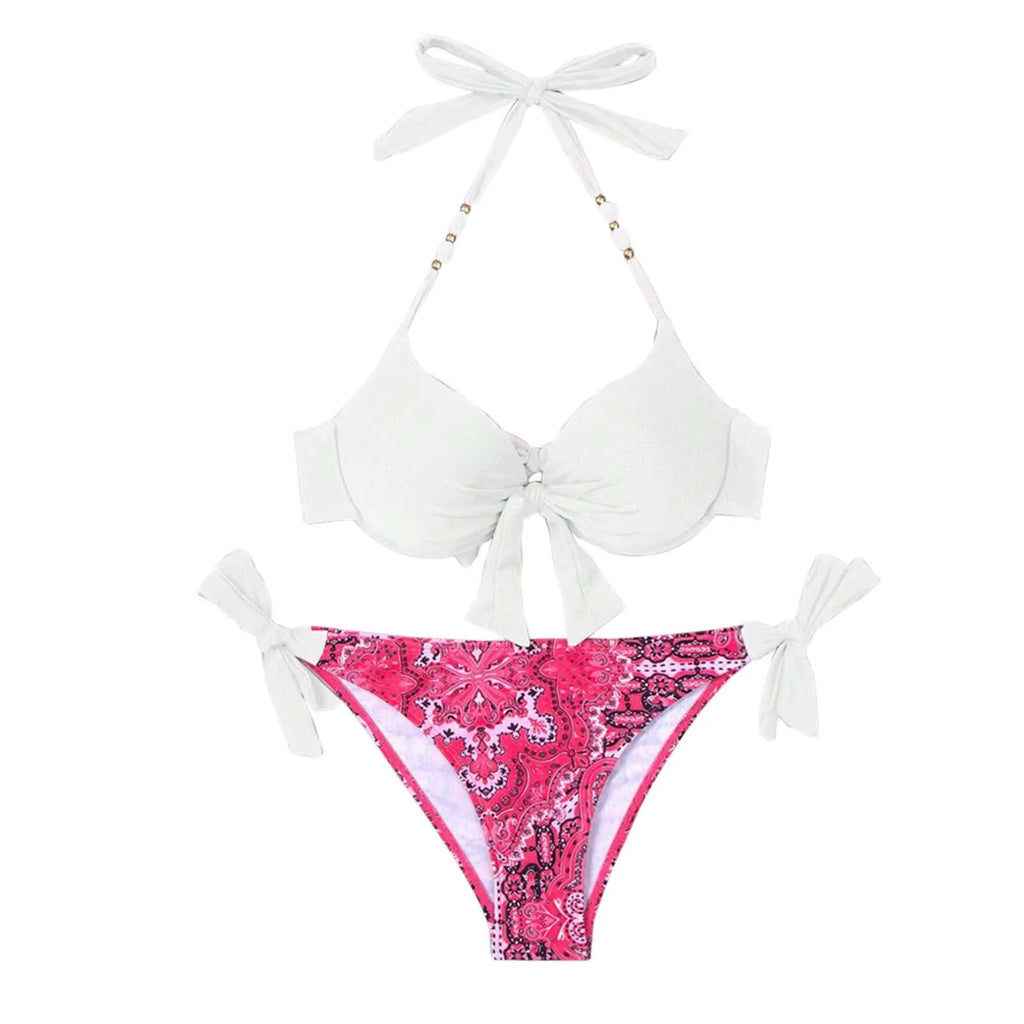 Swimwear For Women 2024 Trendy Women'S Sexy Fashion Bikini Strap Split Swimsuit Trajes De BañO 2024 Mujer