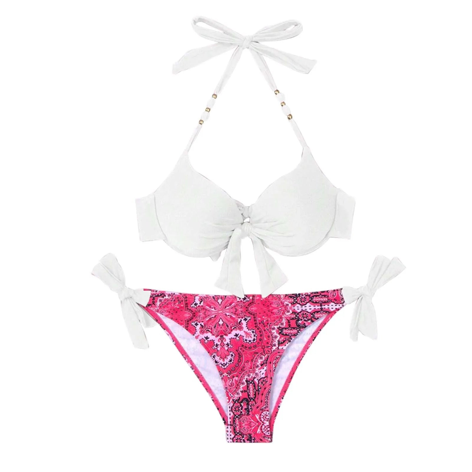 Swimwear For Women 2024 Trendy Women'S Sexy Fashion Bikini Strap Split Swimsuit Trajes De BañO 2024 Mujer