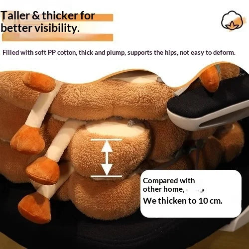 Toast Shaped Seat Cushion Memory Foam Office Chair Pad Orthopedic Comfort Floor Pillow for Home Classroom Tatami Window Seat