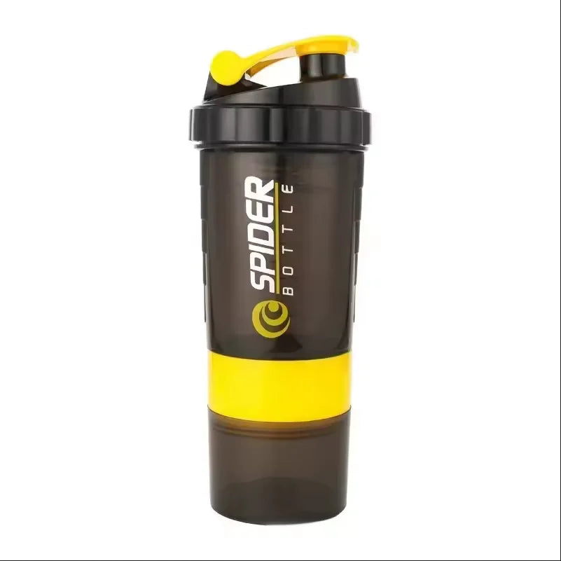 Shaker Cups Portable Protein Powder Shaker Water Bottles Outdoor Sports Milkshake Kettle Gym Fitness Mixing Shake Bottle