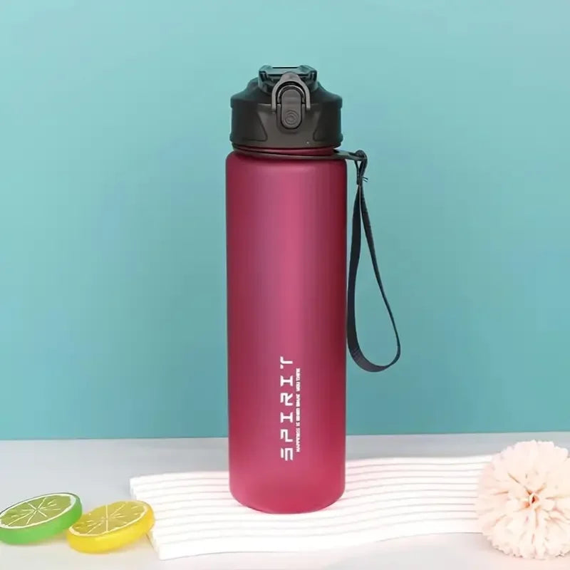 750ML Leak-Proof BPA-Free PC Sports Water Bottle with Straw & Handle, Insulated Design, Perfect for Fitness, Camping