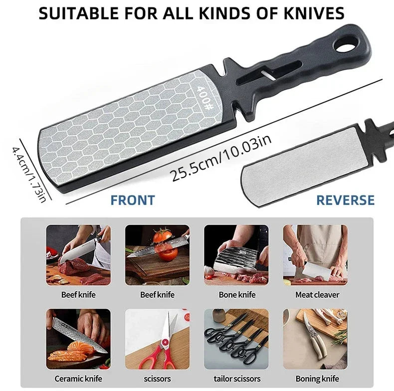 5 in1 Knife Sharpener Diamond Bars 400/1000 Multi-Tool Kitchen Knives Tungsten Steel Ceramic Grinding Double-Sided Whetstone 숫돌