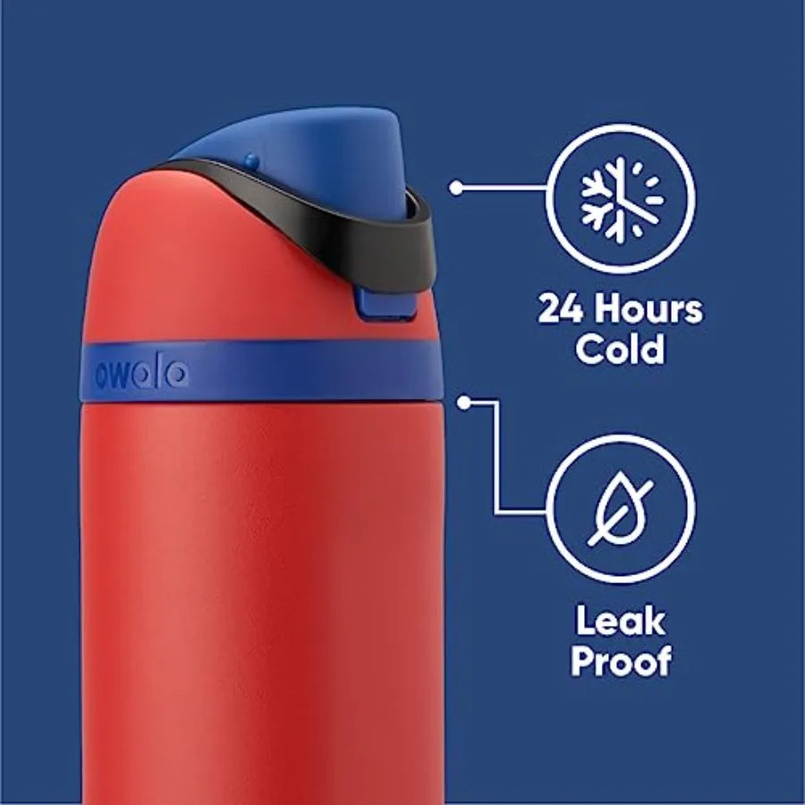 Insulated Stainless Steel Water Bottle with Straw for Sports and Travel 24 oz BPA-Free Design Ideal for Gym Hiking Commuting an