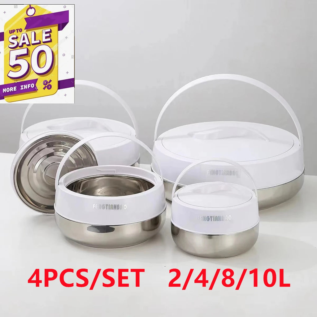 3Pcs/Set  Hot Pot Box Durable and Versatile Plastic Lunchboxes for Food Warmer Fresh Preservation Heat Ramadan Event