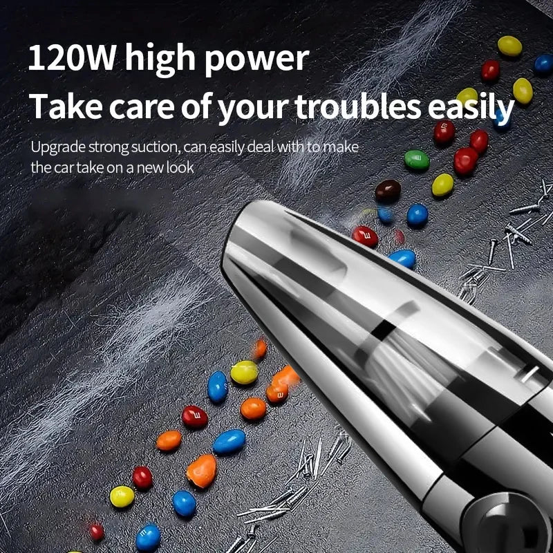 Portable wireless vacuum cleaner, multi-function car and home dual-use, USB charging, long battery life