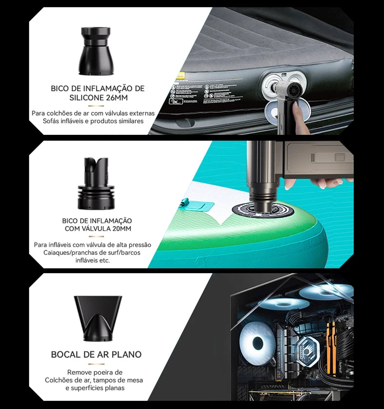 BOOSTER W01 Mini Turbo Fan Jet Fan Powerful Air Blower 100,000 RPM Powerful Blower with High Speed Duct Fan Turbo Blower