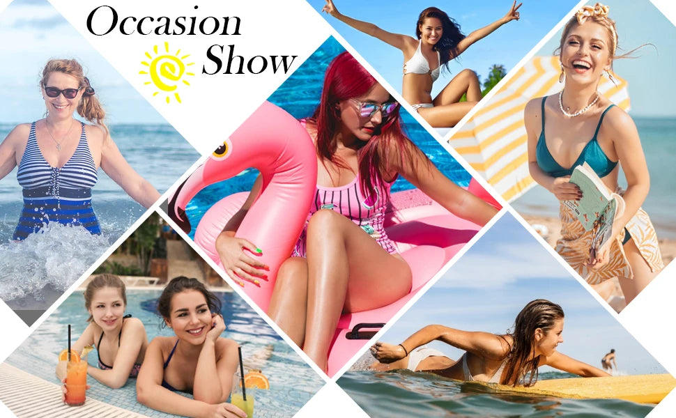 Women's Swimsuit 2025 Plus Size Ribbed Bikinis Sets Two Piece High Waist Black Tummy Control Bathing Suit Swimwear