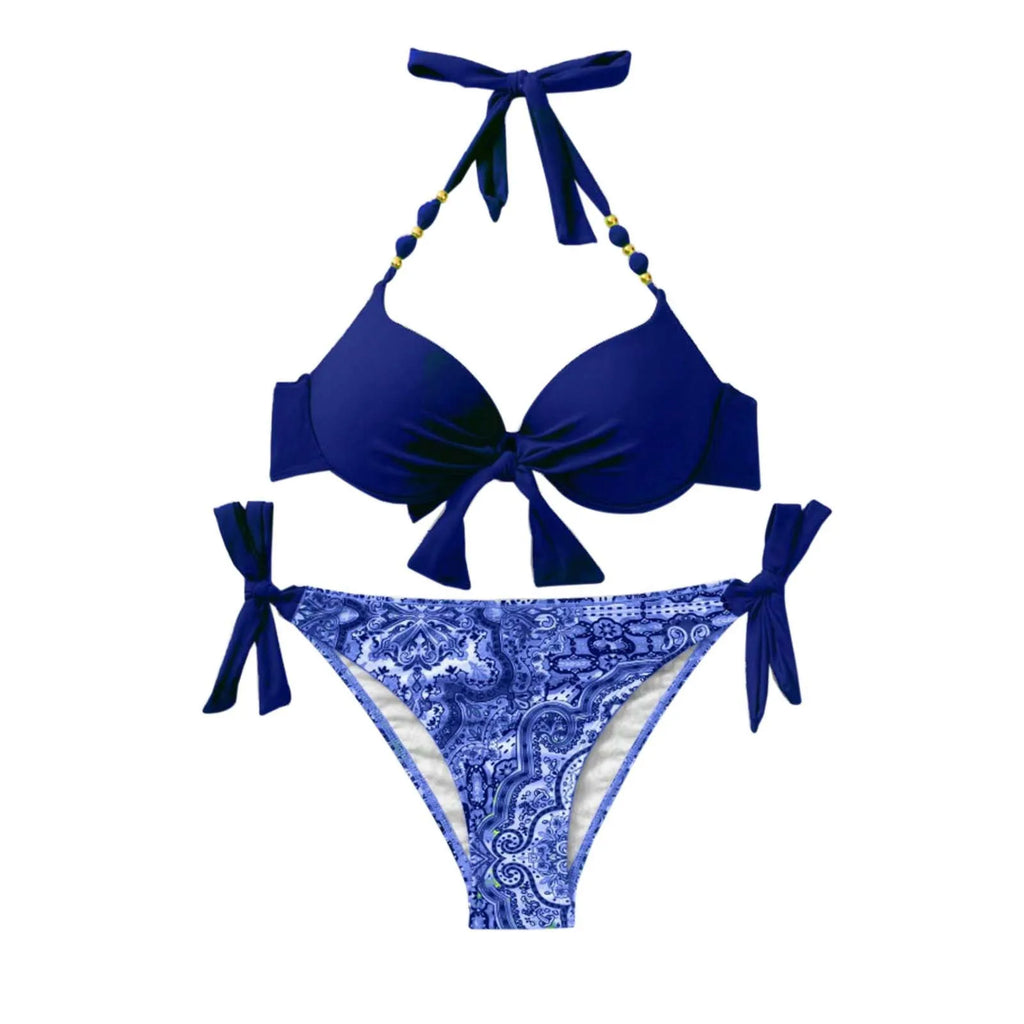 Swimwear For Women 2024 Trendy Women'S Sexy Fashion Bikini Strap Split Swimsuit Trajes De BañO 2024 Mujer