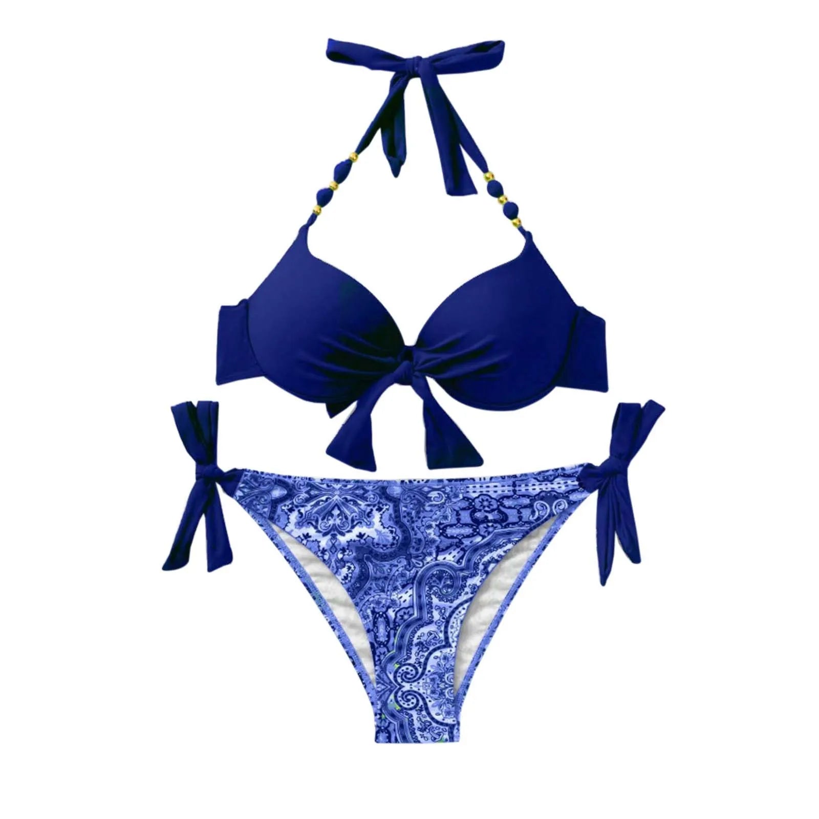 Swimwear For Women 2024 Trendy Women'S Sexy Fashion Bikini Strap Split Swimsuit Trajes De BañO 2024 Mujer
