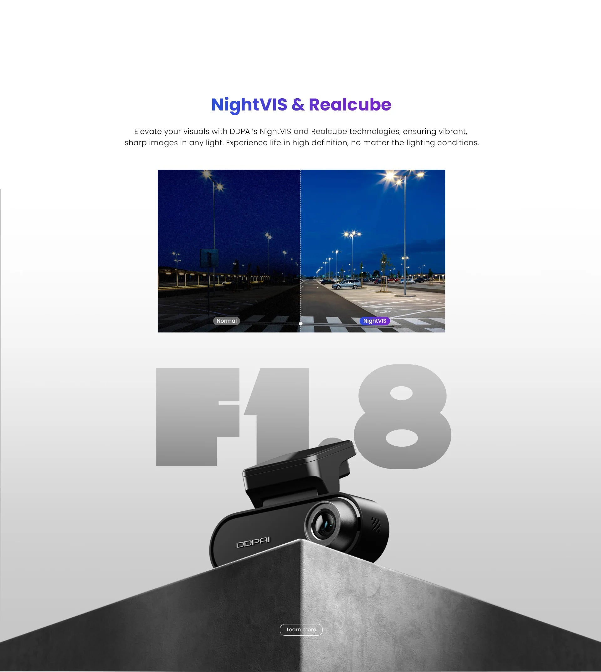 DDPAI Dash Cam N5 Dual Front and Rear 4K Ultra HD Resolution Dash Camera NightVIS ADAS GPS Auto record