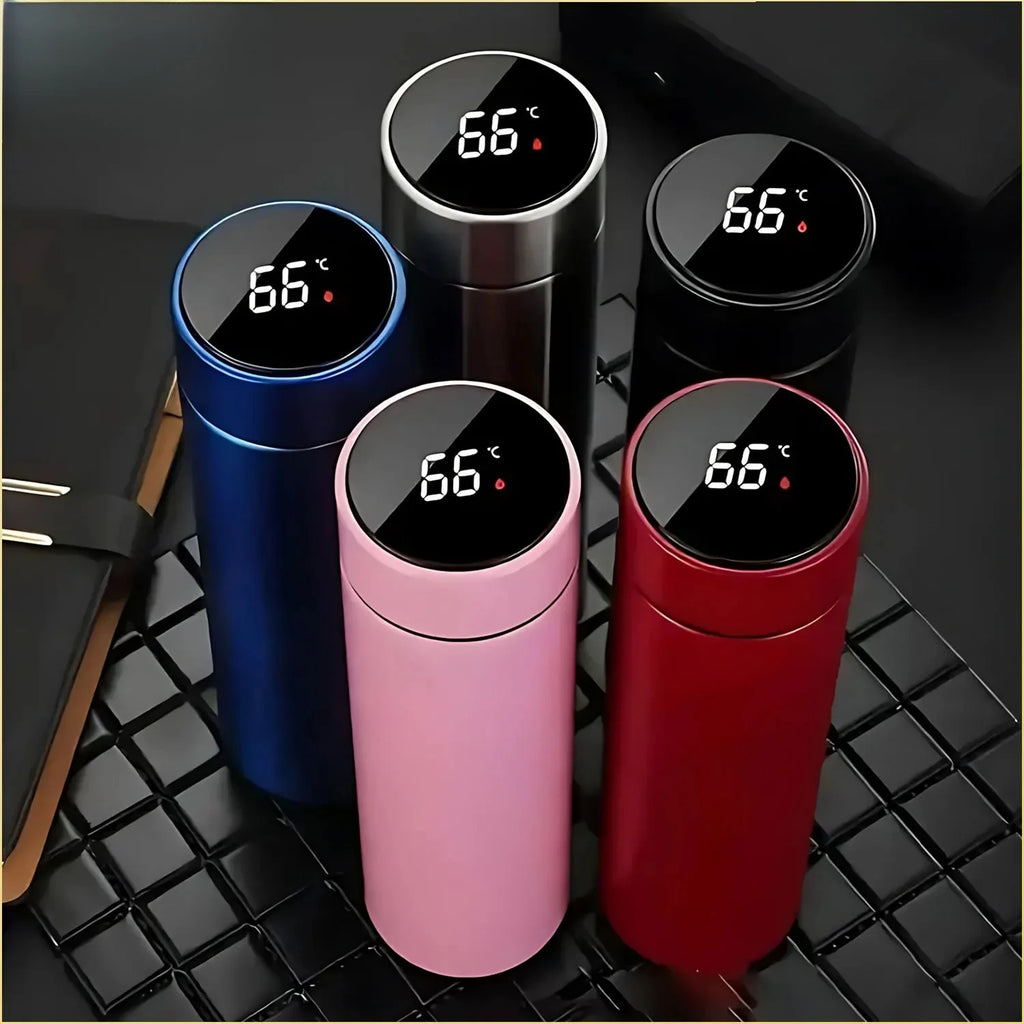 500ML Temperature Display Thermos Cup Stainless Steel Divided Thermos Bottle Outdoor Vacuum Insulated Cup Father's Day Gift