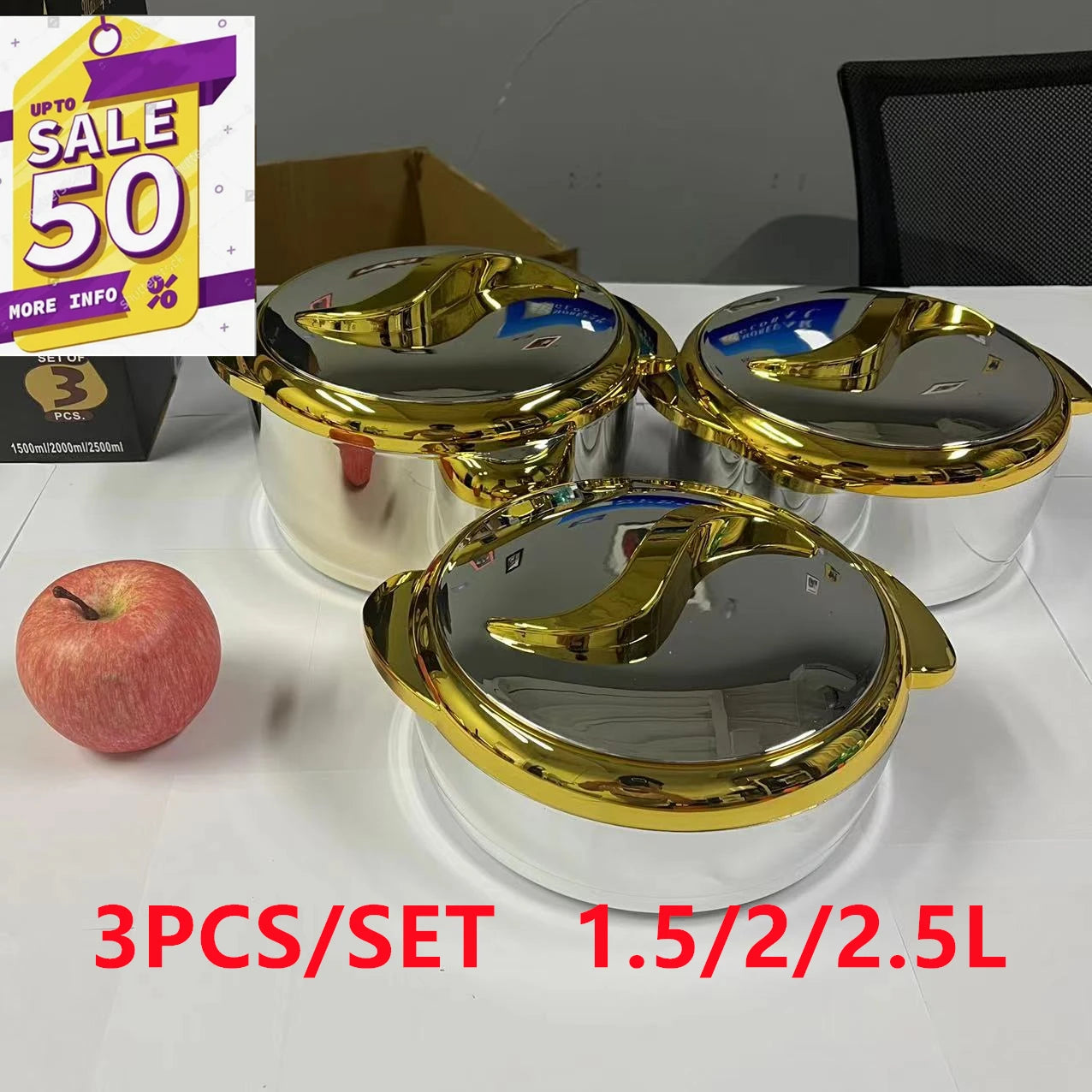 3Pcs/Set  Hot Pot Box Durable and Versatile Plastic Lunchboxes for Food Warmer Fresh Preservation Heat Ramadan Event