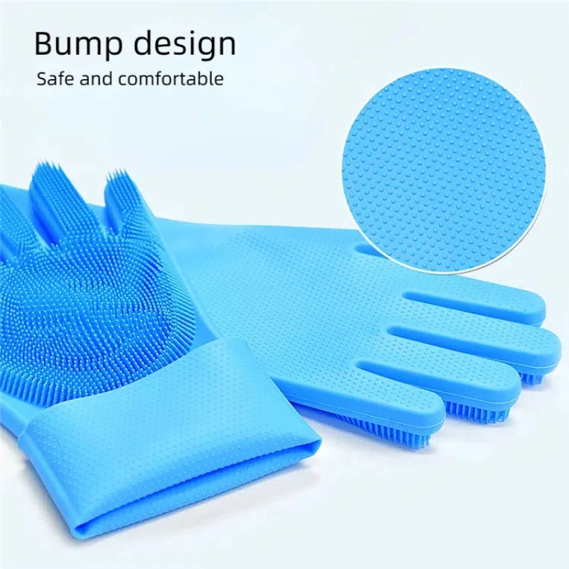 Silicone Bathing Glove for Cats - Gentle Pet Bath Brush and Massager - Efficient Cat Grooming Tool Shampoo brush