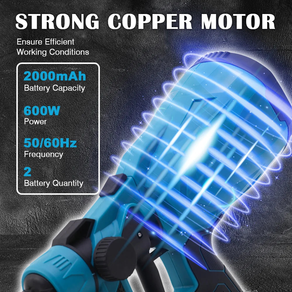 HVLP Paint Sprayer Cordless Electric 21V Airless 600W 800ML With 2x2000mAh Battery for Doors Fences Furniture Wall Cabinet Garde