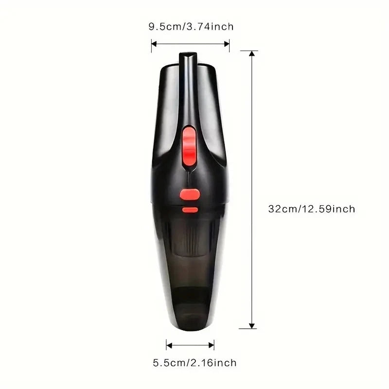 Compact Powerful Car Vacuum Cleaner - Handheld Mini Vacuum for Dust, Dirt, and Debris, Lightweight & Portable Car Interior Clean