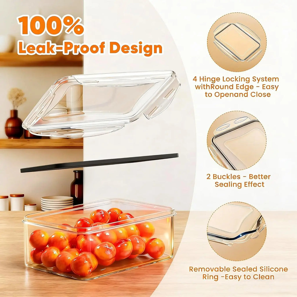 52 Pcs Food Storage Containers with Lids Airtight (26 Containers & 26 Lids) - Leakproof Meal-Prep Container for Kitchen Stora
