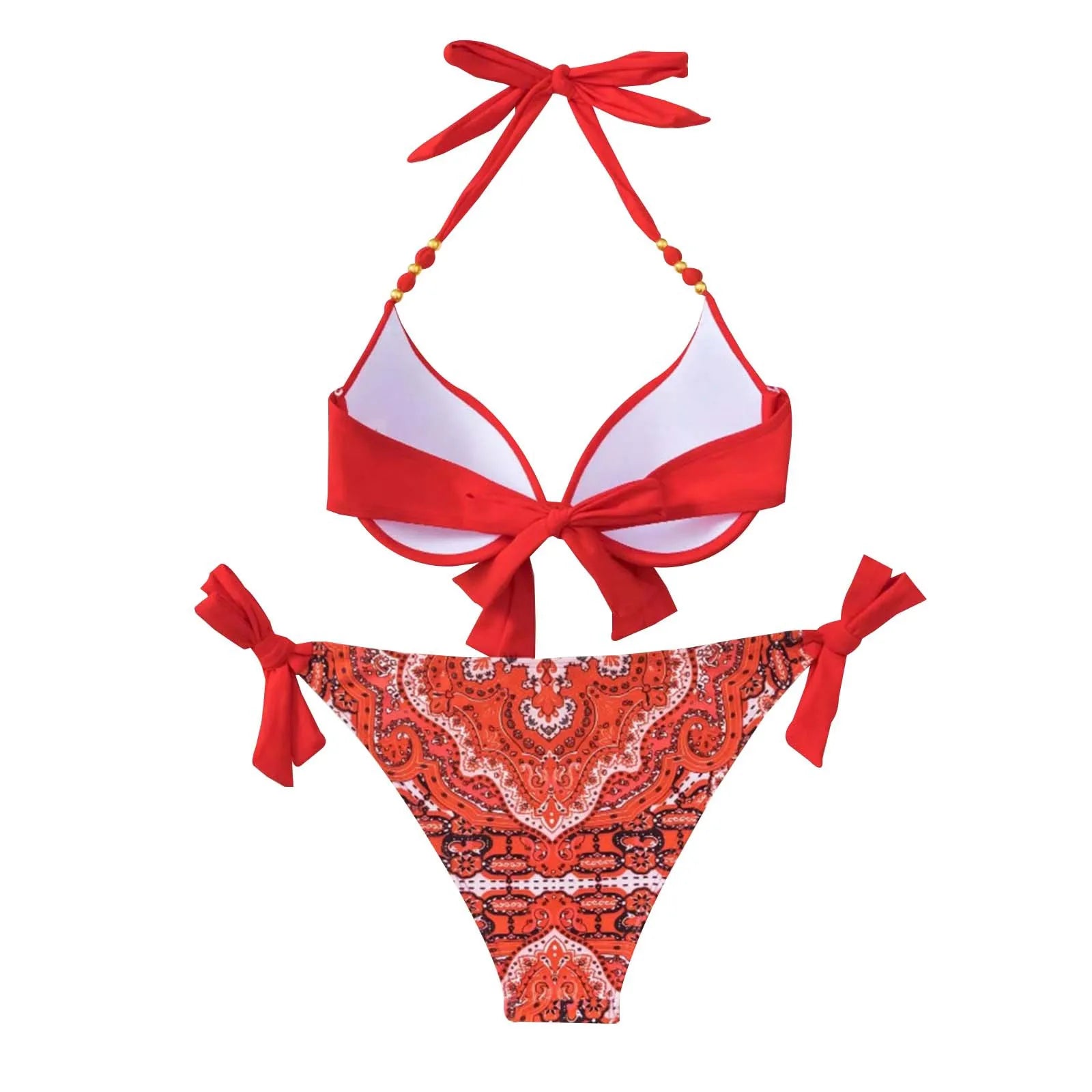 Swimwear For Women 2024 Trendy Women'S Sexy Fashion Bikini Strap Split Swimsuit Trajes De BañO 2024 Mujer