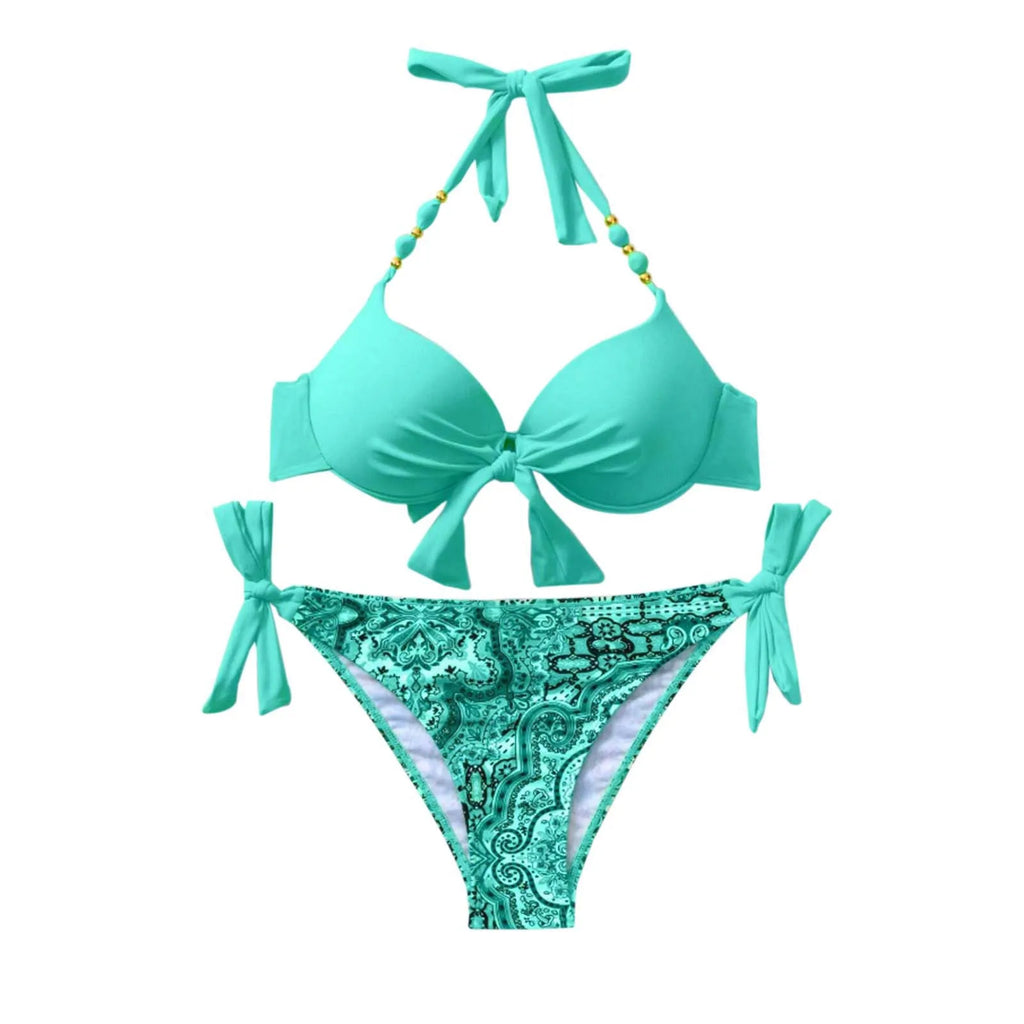 Swimwear For Women 2024 Trendy Women'S Sexy Fashion Bikini Strap Split Swimsuit Trajes De BañO 2024 Mujer