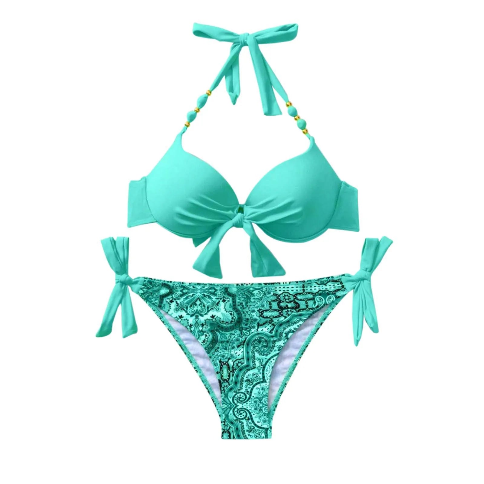 Swimwear For Women 2024 Trendy Women'S Sexy Fashion Bikini Strap Split Swimsuit Trajes De BañO 2024 Mujer