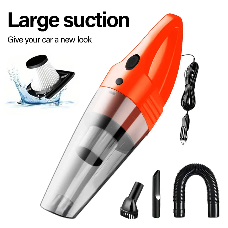 The car portable vacuum cleaner can absorb all kinds of garbage such as dust and food residues in the gaps in the car