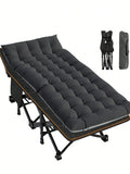 Folding Camping Cot For Adult, Portable Sleeping Cot With Mattress, For Camp With Carry Bag For Home, Office, Travel, Vacation.