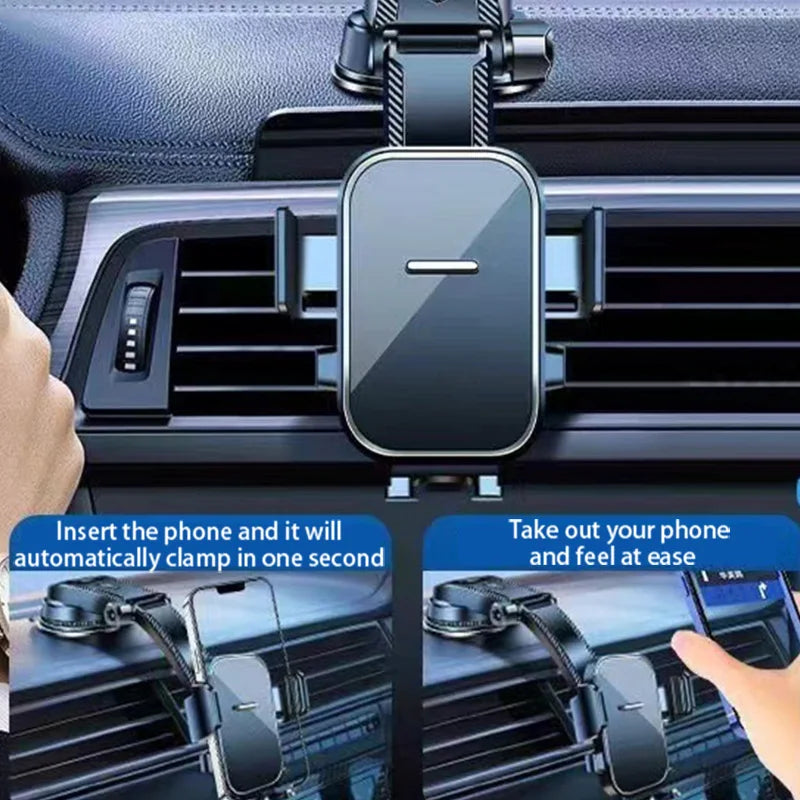 Car Phone Holder – Nano Flexible Silicone, 360° Rotation, Doesn't Block Screen, Compatible with iPhone Series for iPhone 17