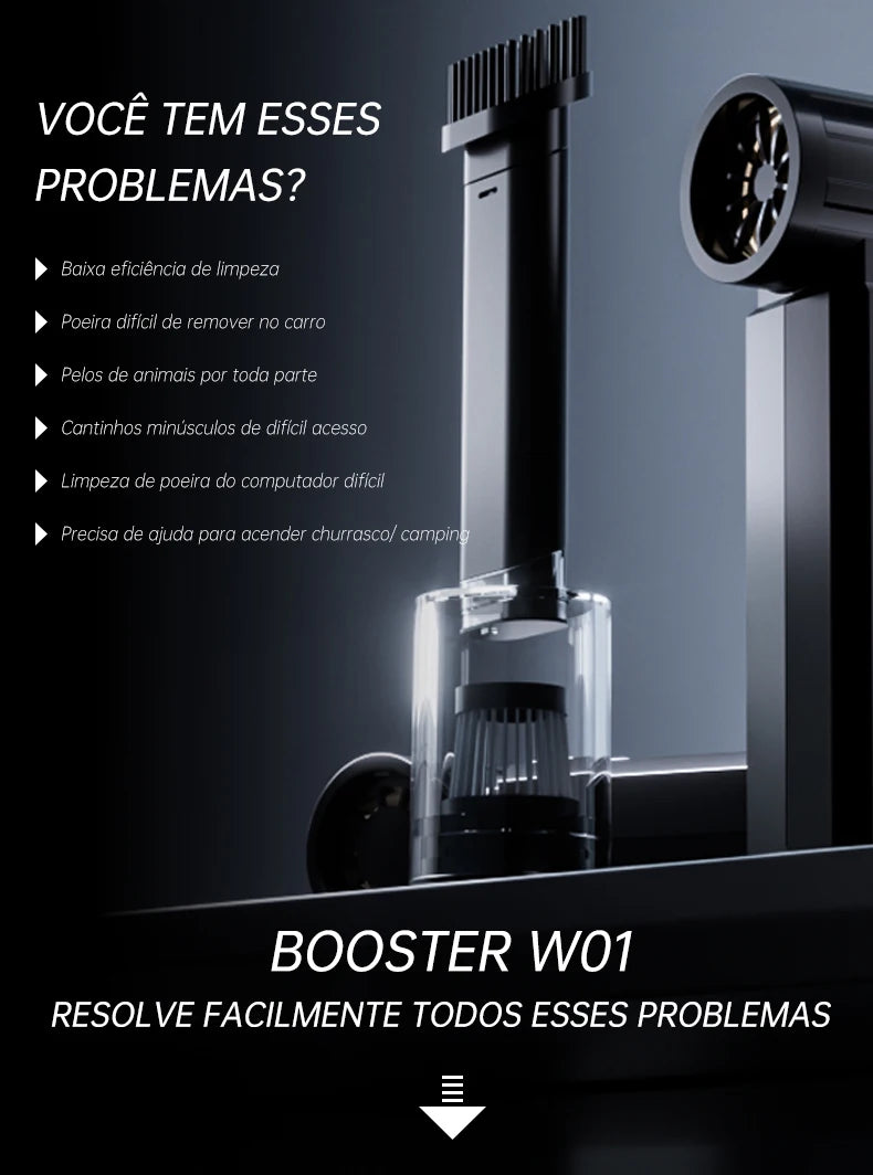 BOOSTER W01 Mini Turbo Fan Jet Fan Powerful Air Blower 100,000 RPM Powerful Blower with High Speed Duct Fan Turbo Blower