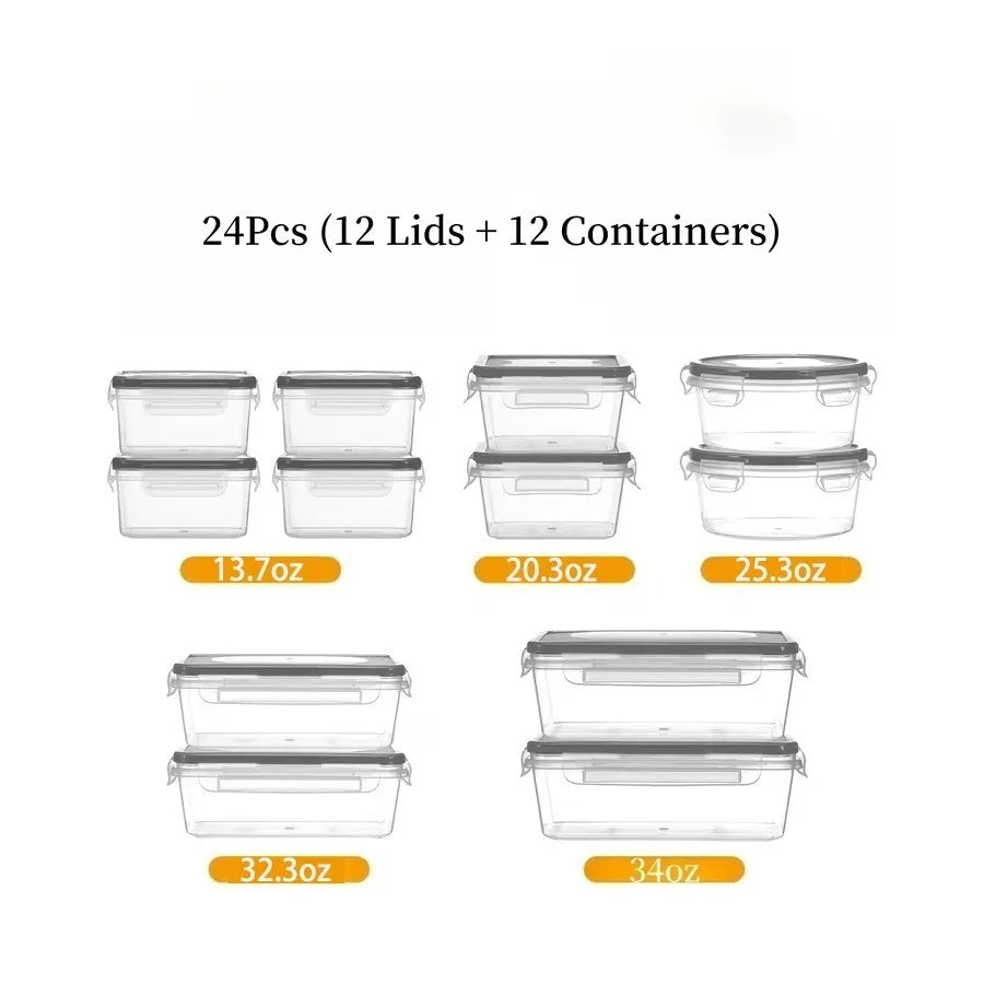 24/40/48pc food storage containers, outdoor picnic and lunch boxes, microwave ovens, ovens