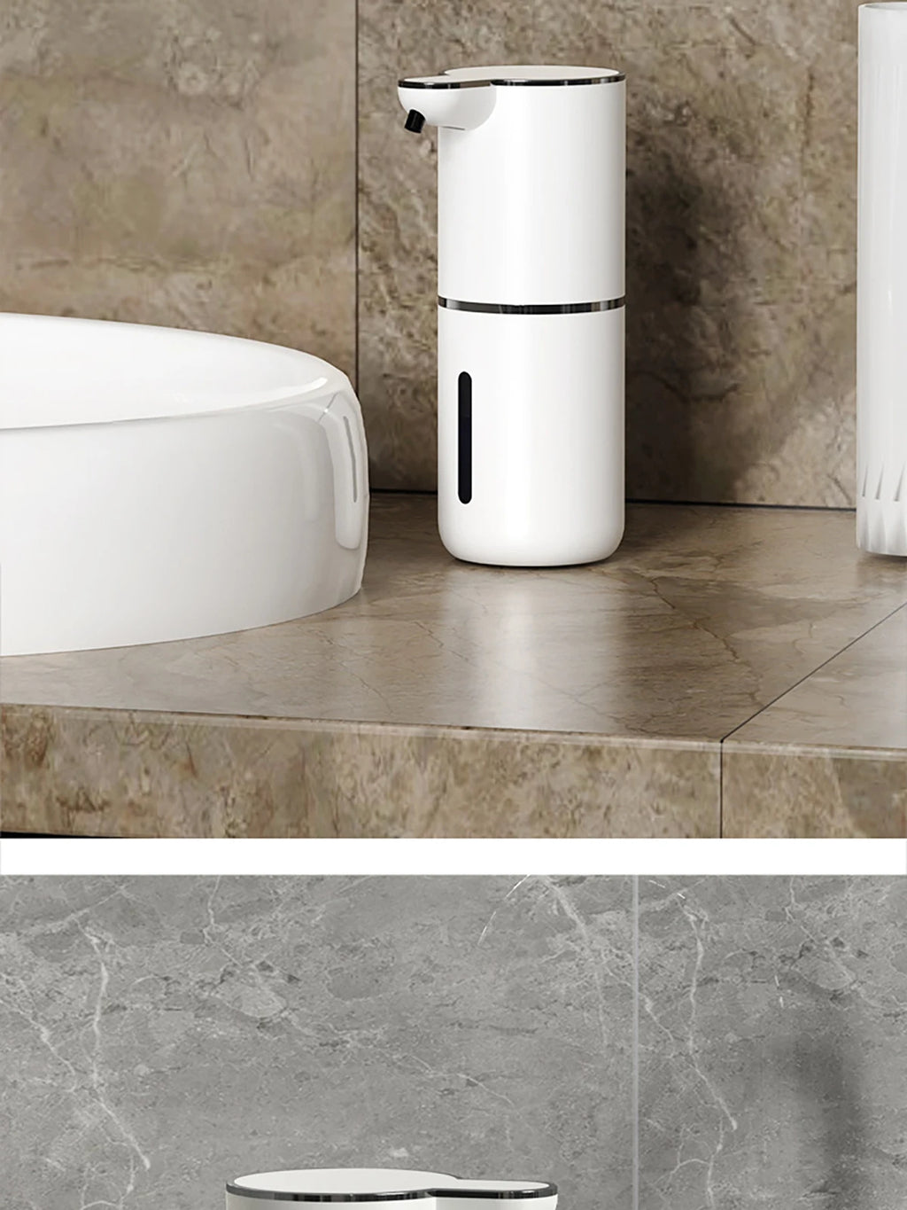 Automatic Soap Dispenser1200mAH IPX5 Waterprrof Smart Dispenser Touchless TypC USB Rechargeable Electric Hand Soap Dispenser