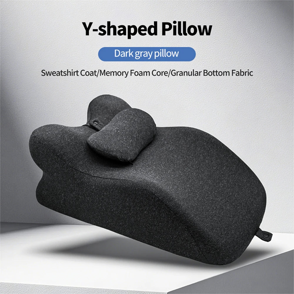 Bed Wedge Pillow for Acid Reflux or Sleeping with New Prone Position Ergonomic Pillow for Reading, Couple's Lying Pillow