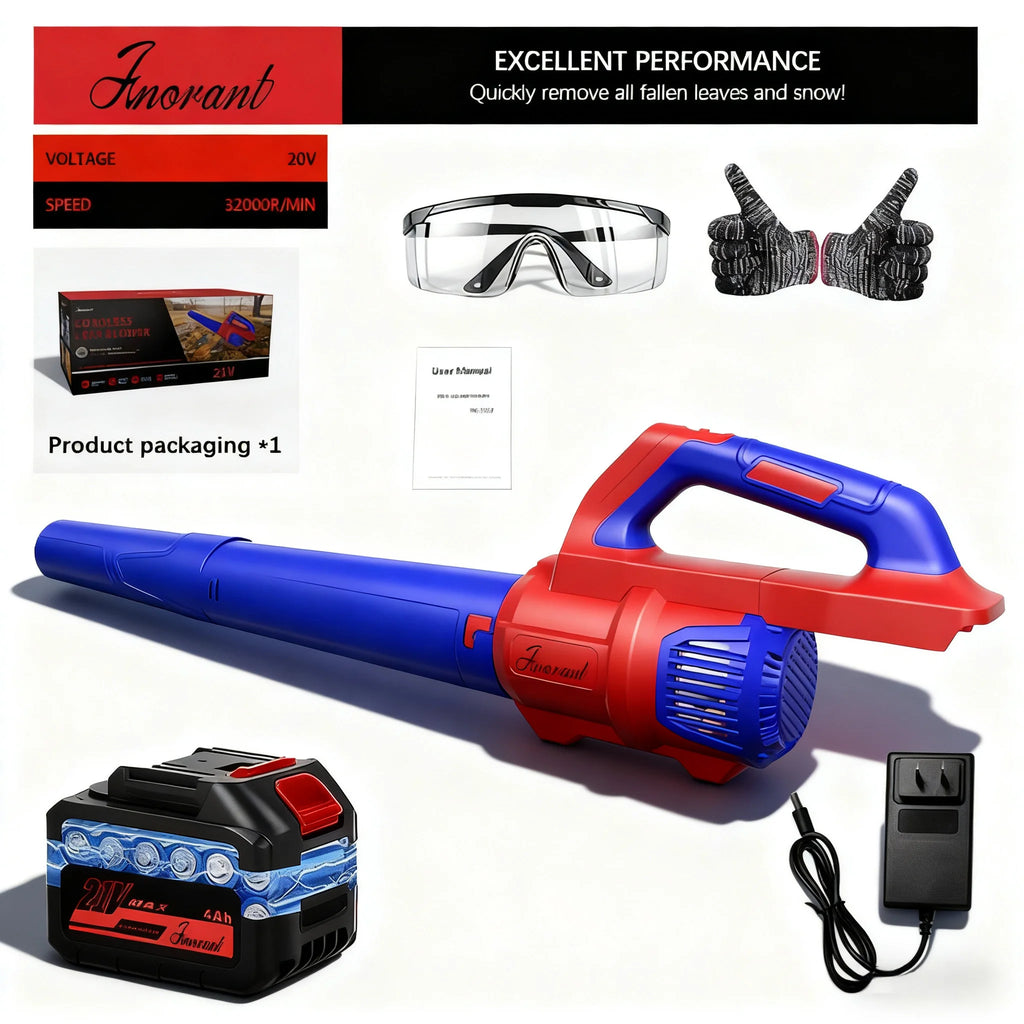 Cordless Leaf Blower Compatible with Dewalt 20V Max Battery, 500CFM/150MPH Electric Leaf Blower Cordless, 6 Speed Modes, Battery