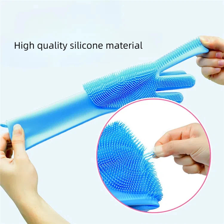 Silicone Bathing Glove for Cats - Gentle Pet Bath Brush and Massager - Efficient Cat Grooming Tool Shampoo brush